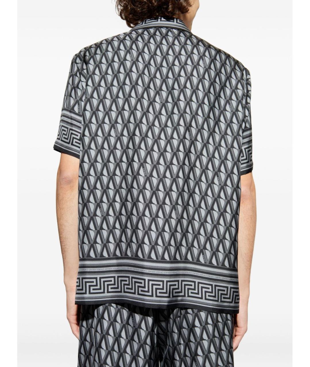 VERSACE Мульти шелковая кэжуал рубашка, фото 5