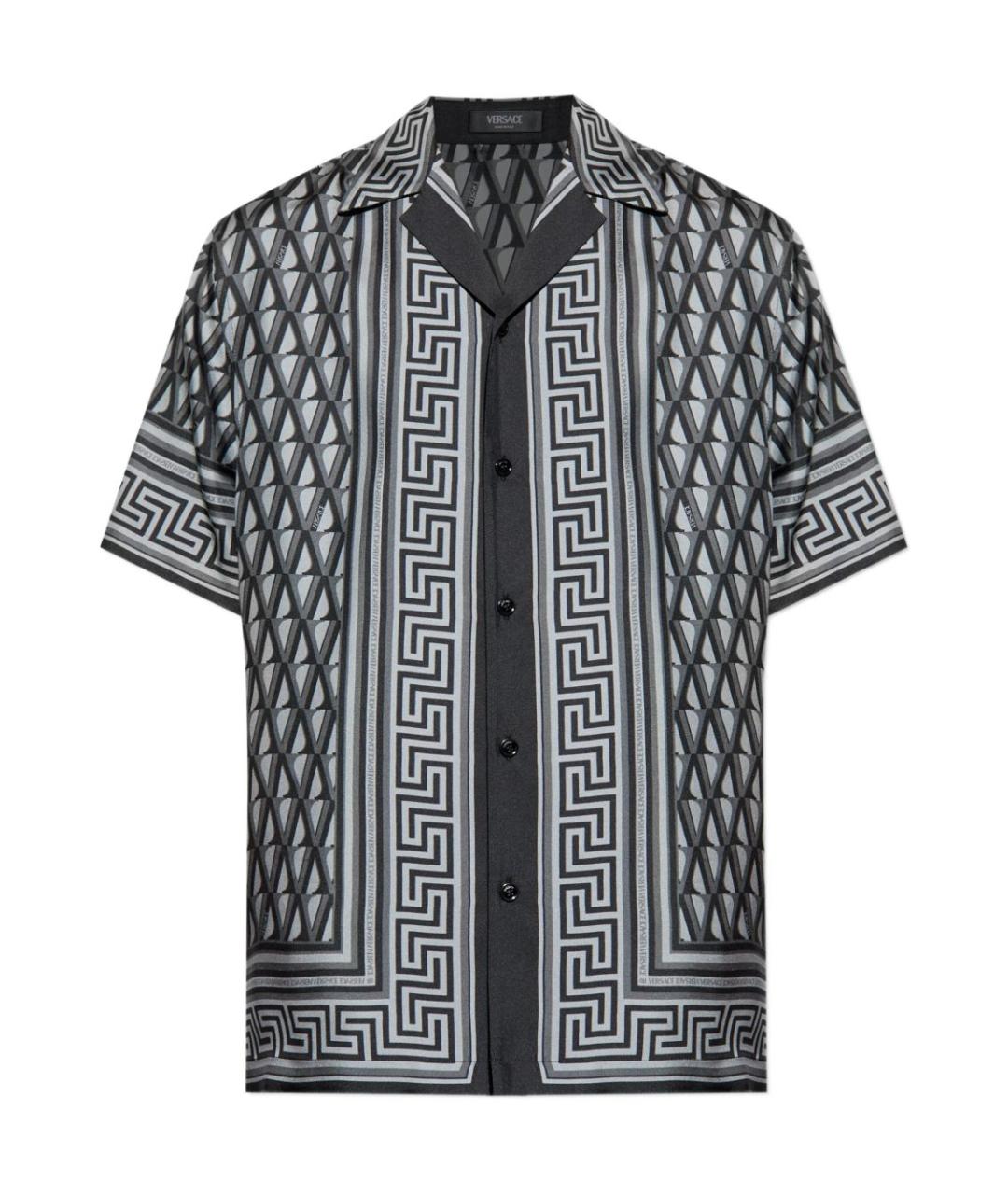 VERSACE Мульти шелковая кэжуал рубашка, фото 1