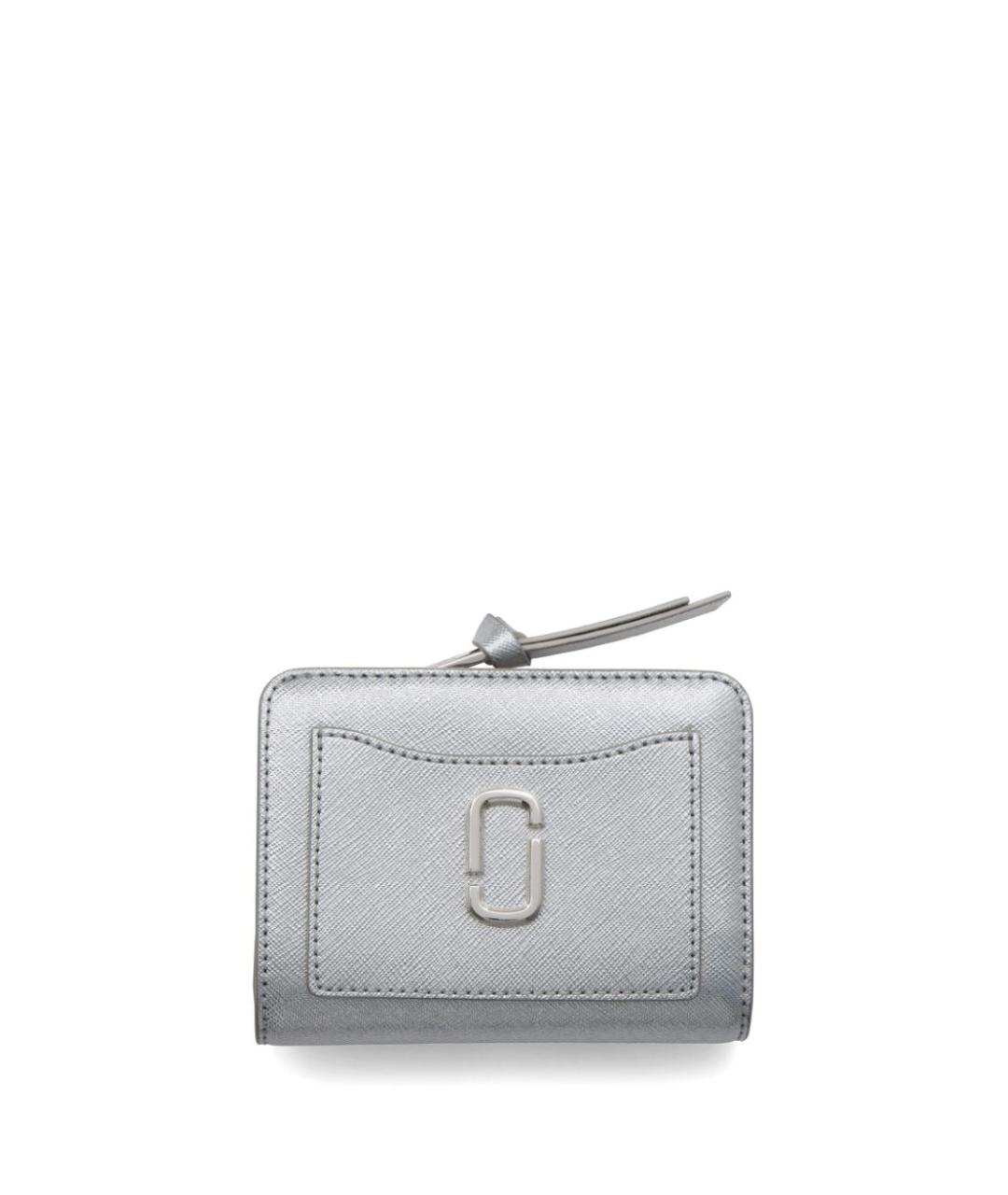 MARC JACOBS Серебрянный кожаный кошелек, фото 1
