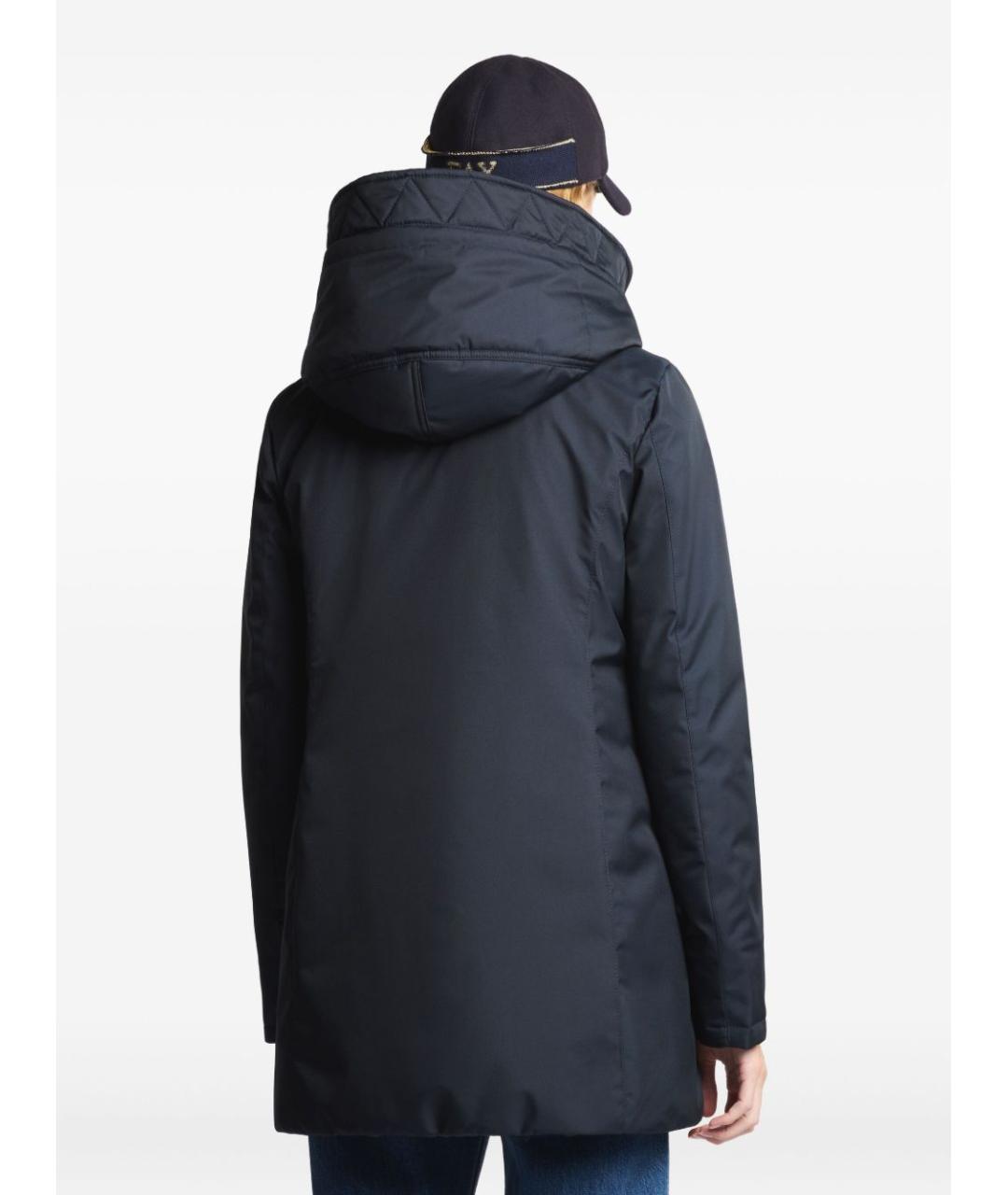 FAY Темно-синее полиэстеровое пальто, фото 3