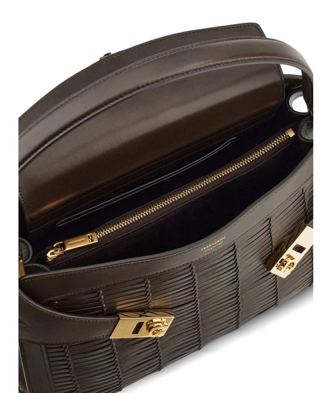 FERRAGAMO Коричневая сумка тоут, фото 6