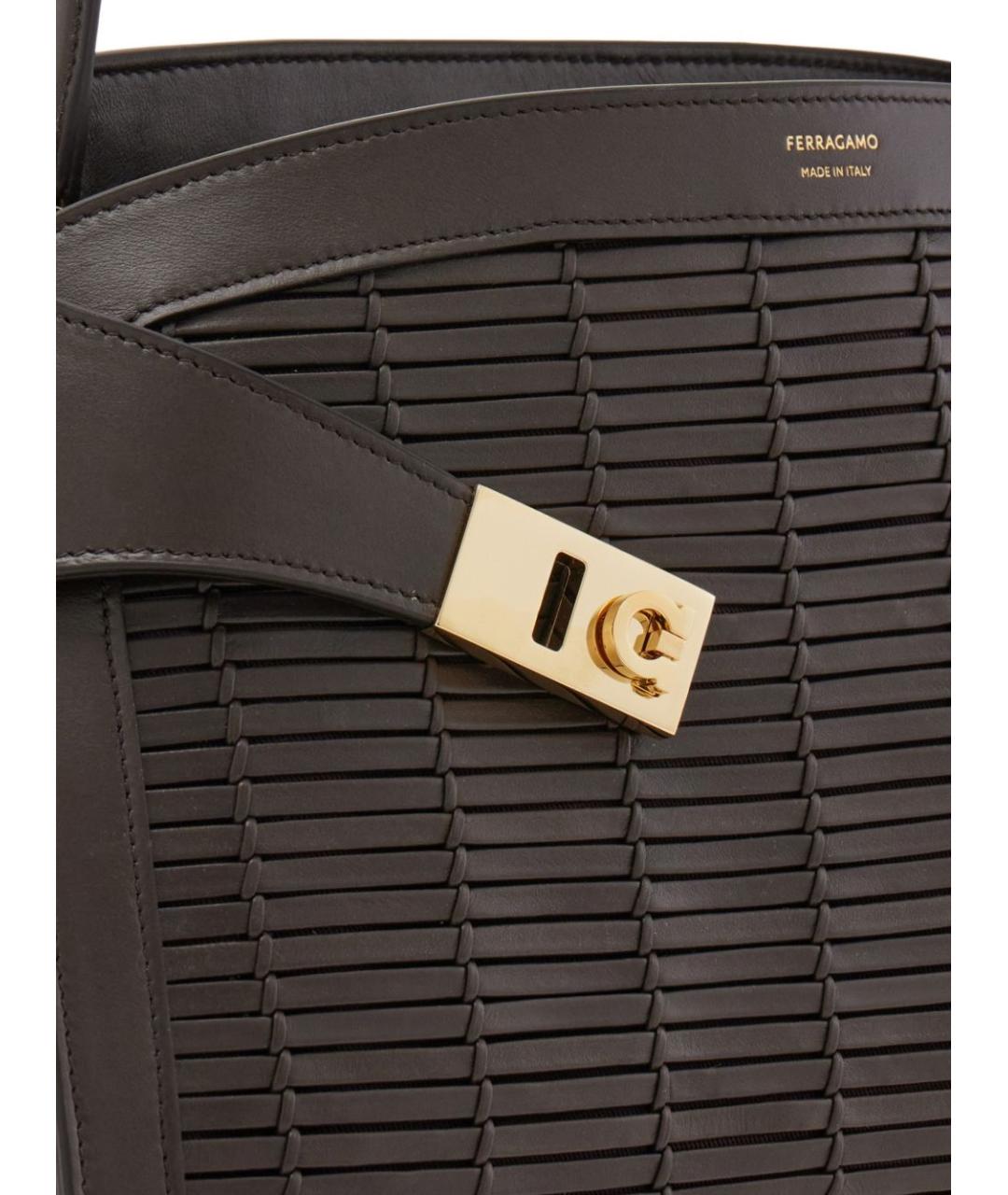 FERRAGAMO Коричневая сумка тоут, фото 4