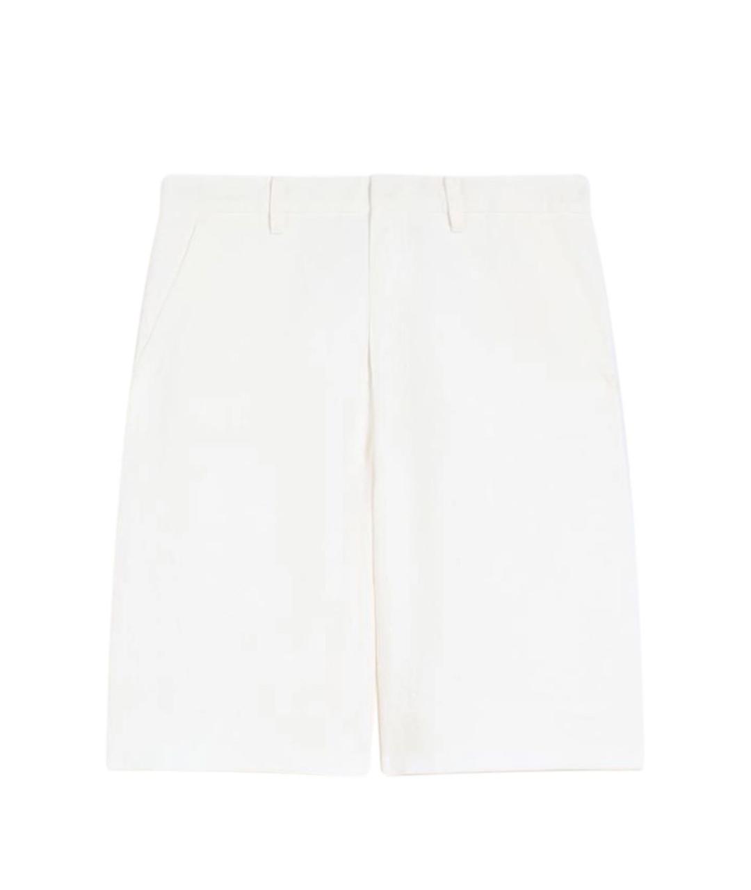 MAX MARA Белые хлопковые шорты, фото 1