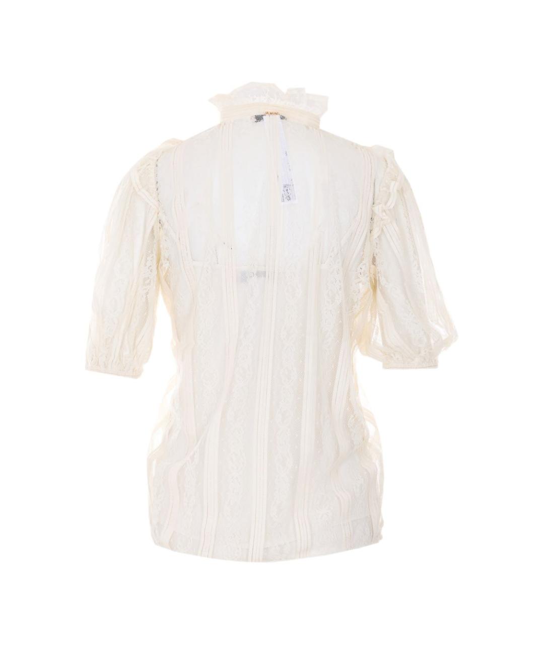 TWIN-SET Белый хлопковый джемпер / свитер, фото 4