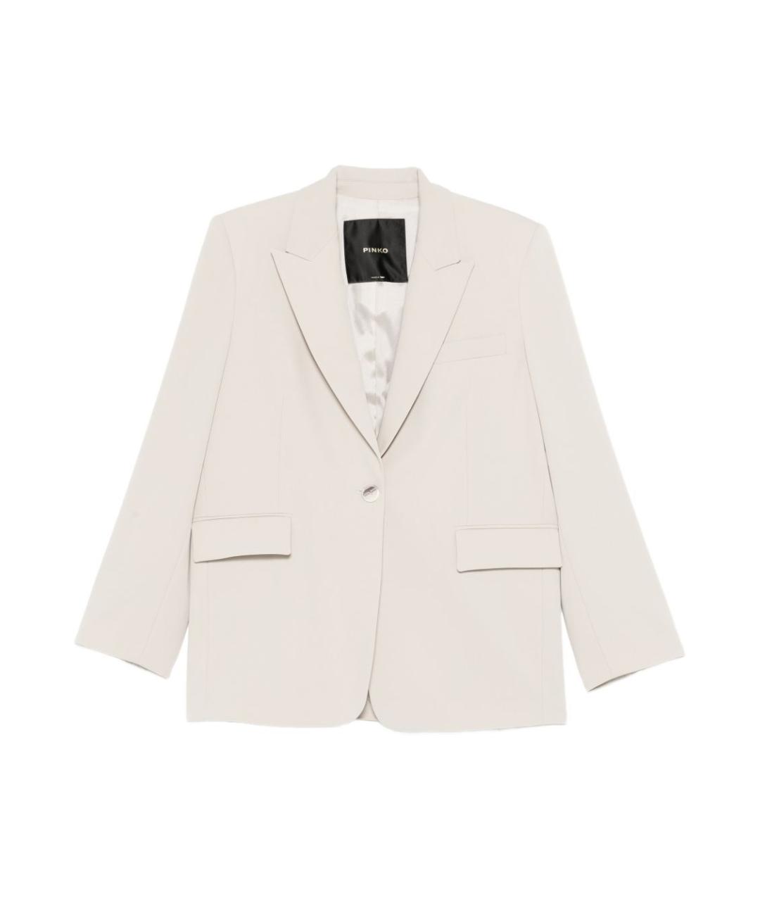 PINKO Серый полиэстеровый жакет/пиджак, фото 1