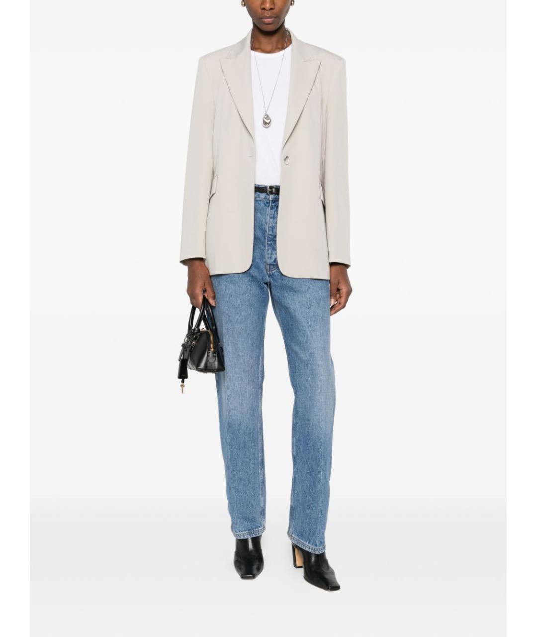 PINKO Серый полиэстеровый жакет/пиджак, фото 3