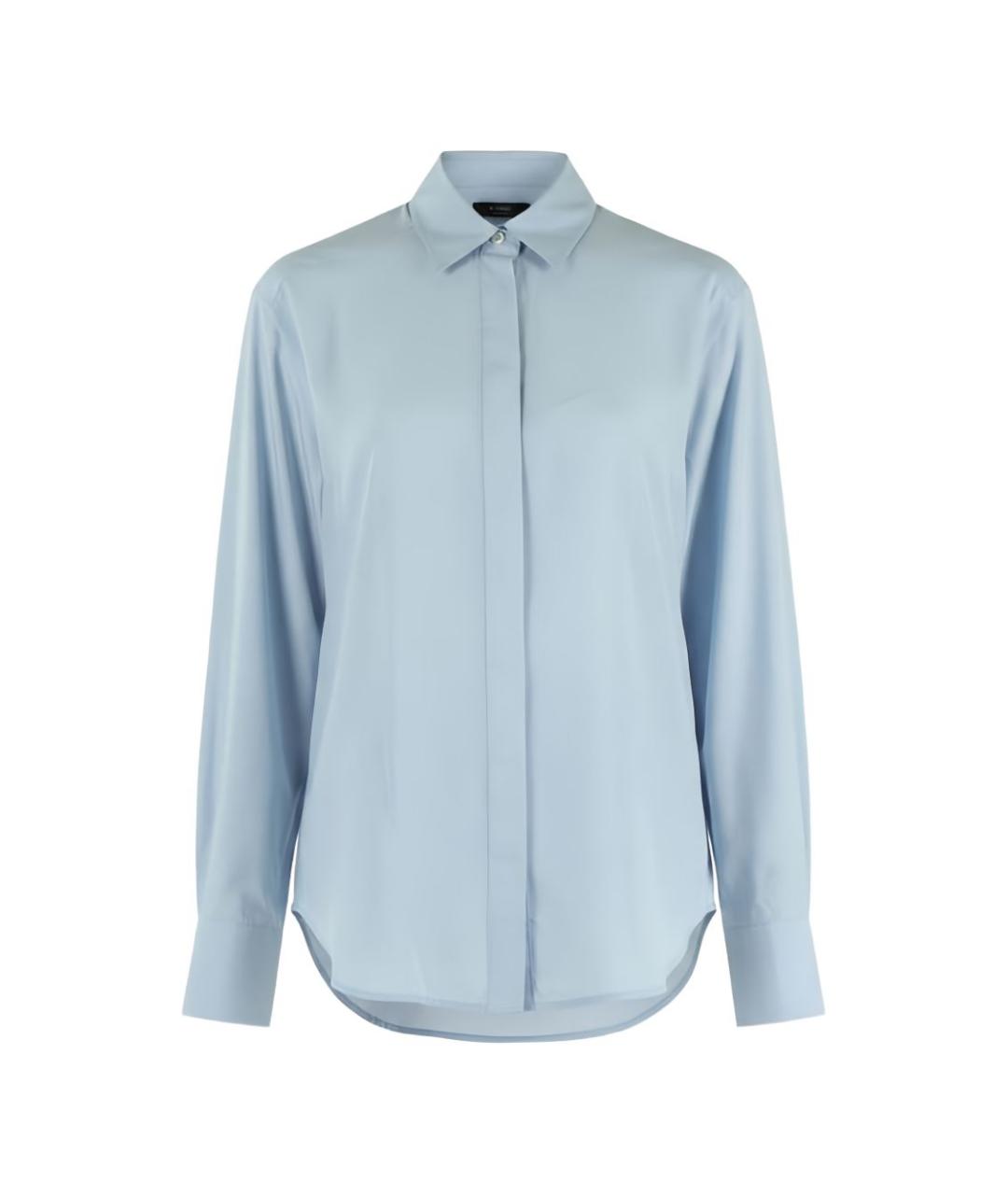 PINKO Голубая вискозная рубашка, фото 3