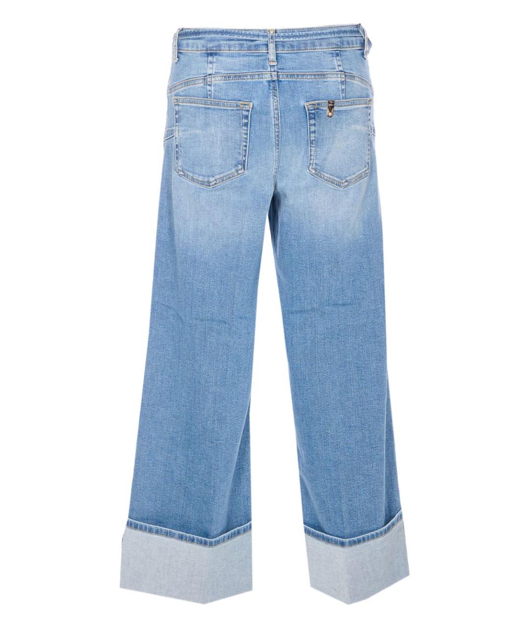 LIU JO Голубые прямые джинсы, фото 3