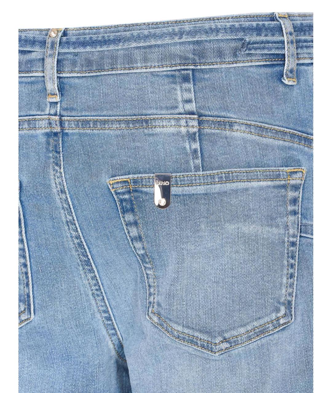 LIU JO Голубые прямые джинсы, фото 4