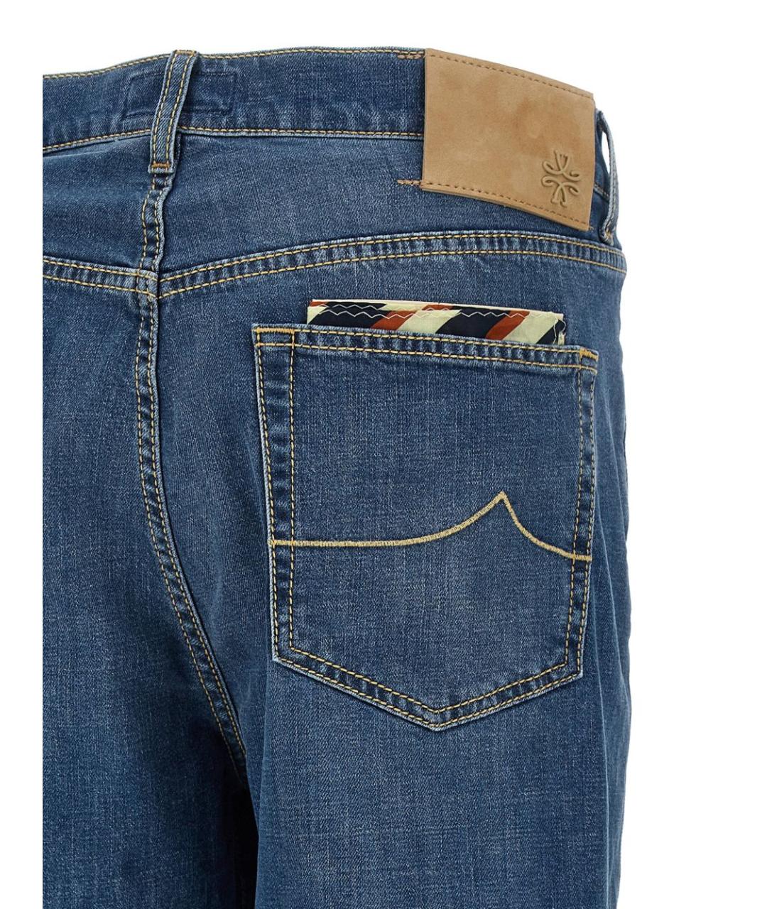 JACOB COHEN Синие хлопковые джинсы скинни, фото 4