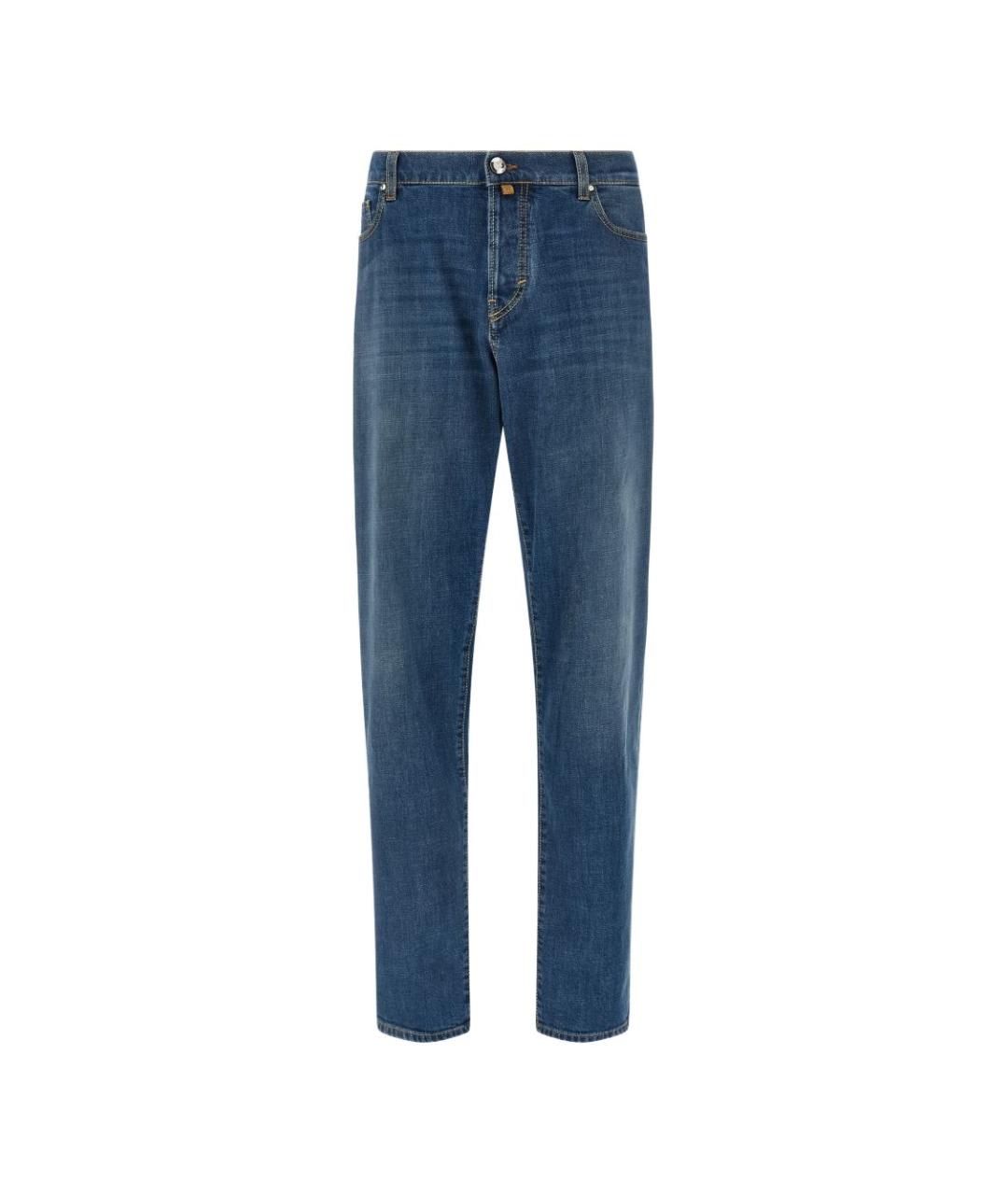 JACOB COHEN Синие хлопковые джинсы скинни, фото 1