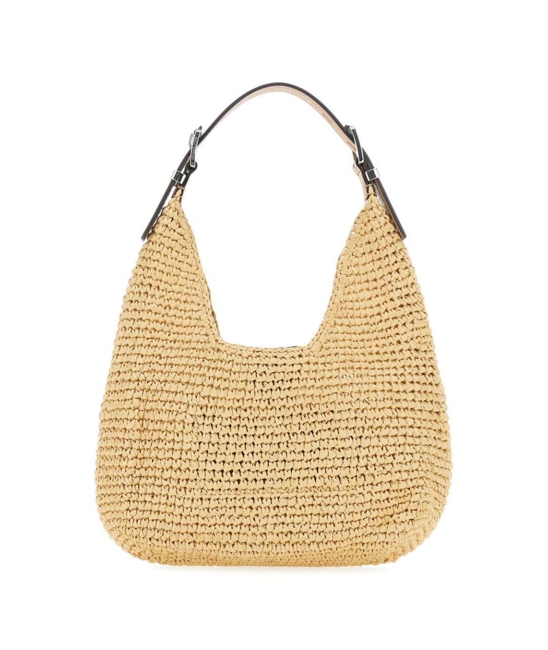 MICHAEL KORS Бежевая пелетеная сумка через плечо, фото 3