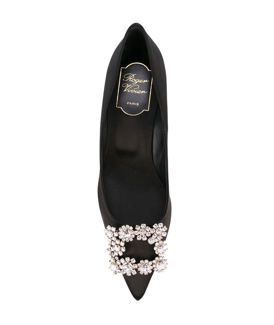 ROGER VIVIER Черные кожаные туфли, фото 3