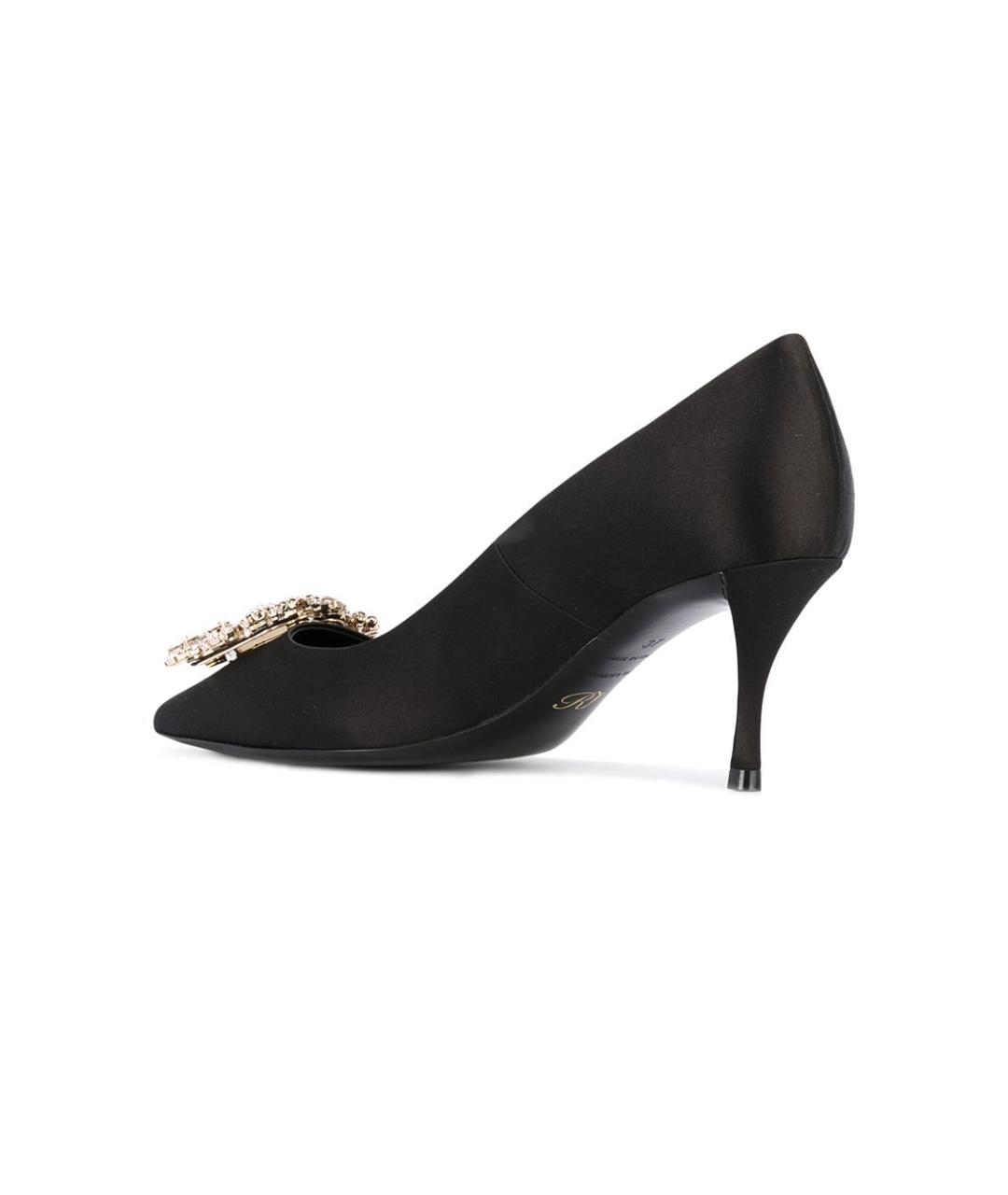 ROGER VIVIER Черные кожаные туфли, фото 2