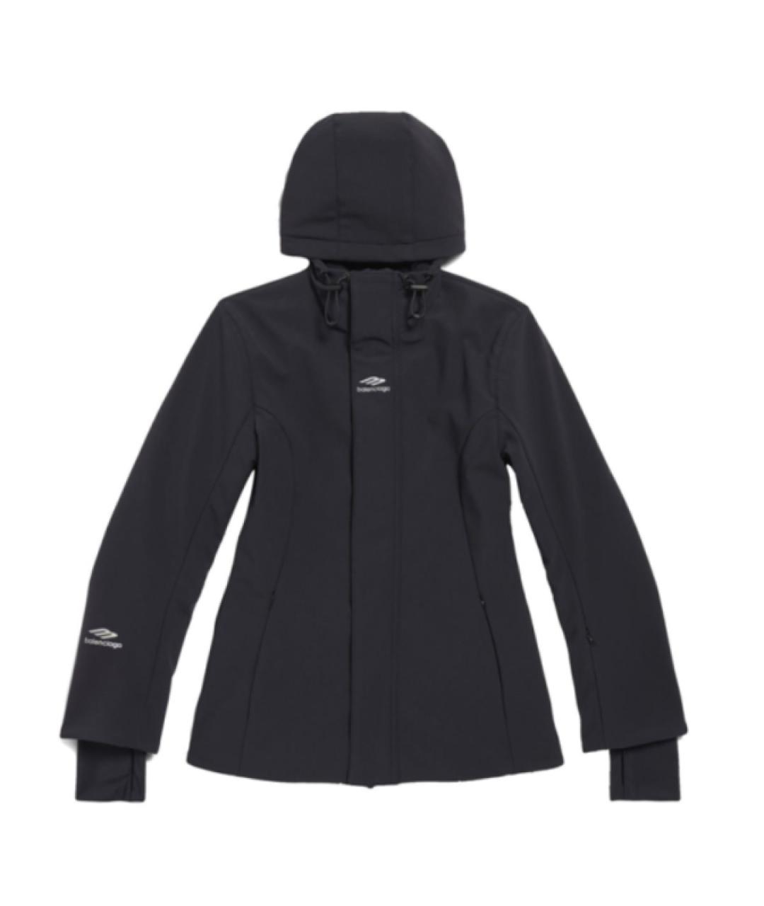 BALENCIAGA Черная полиамидовая куртка, фото 7