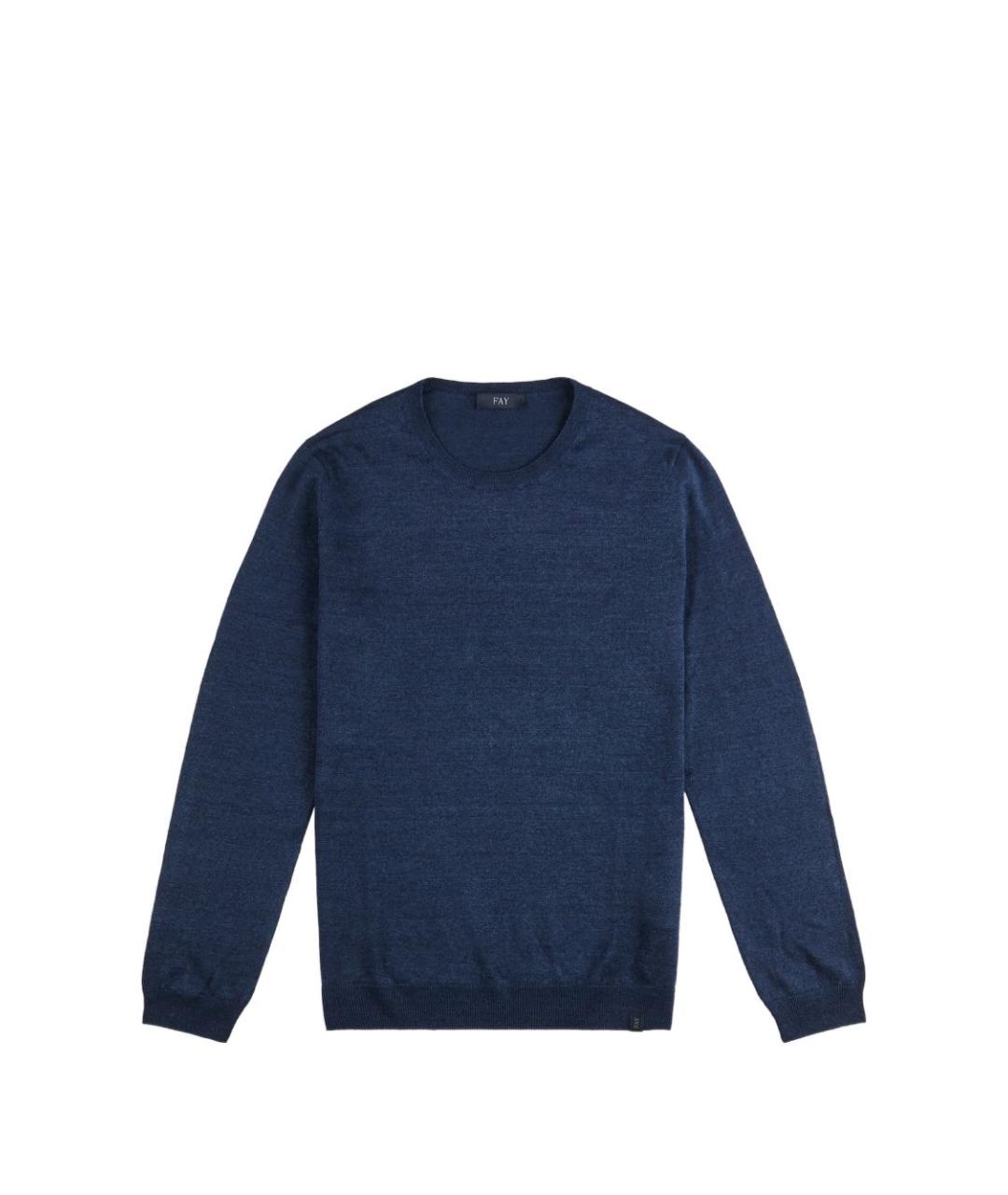 FAY Синий хлопковый джемпер / свитер, фото 1