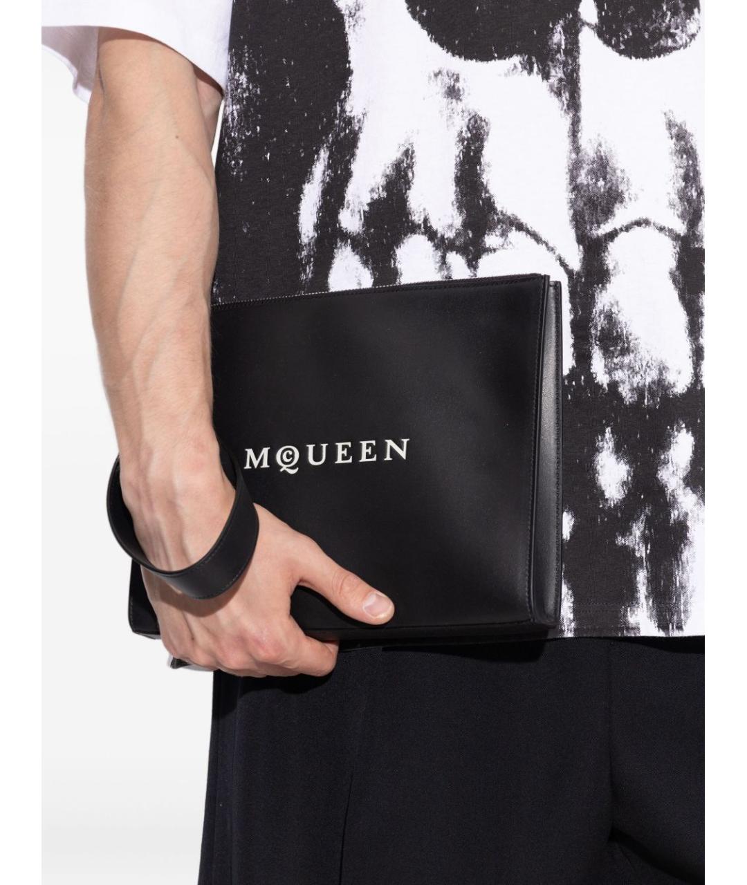 ALEXANDER MCQUEEN Черная кожаная папка для документов, фото 7