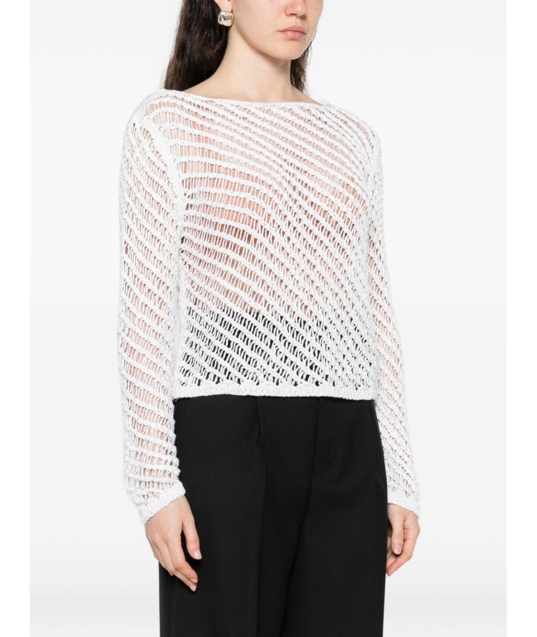 PINKO Белый полиэстеровый джемпер / свитер, фото 1