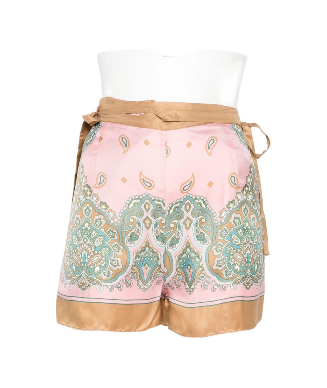 PINKO Розовые вискозные шорты, фото 1