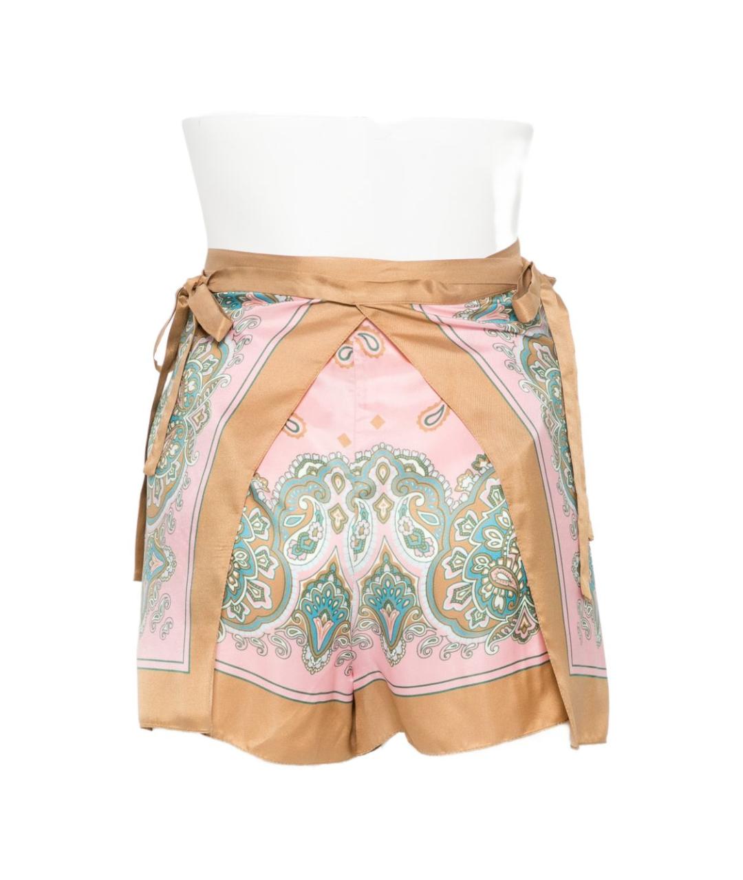 PINKO Розовые вискозные шорты, фото 3