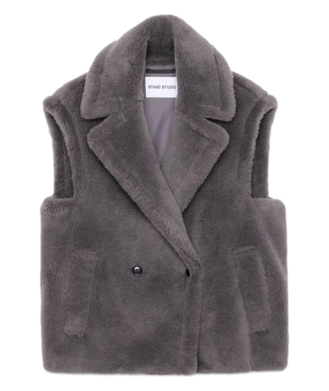 STAND STUDIO Серый жилет, фото 1