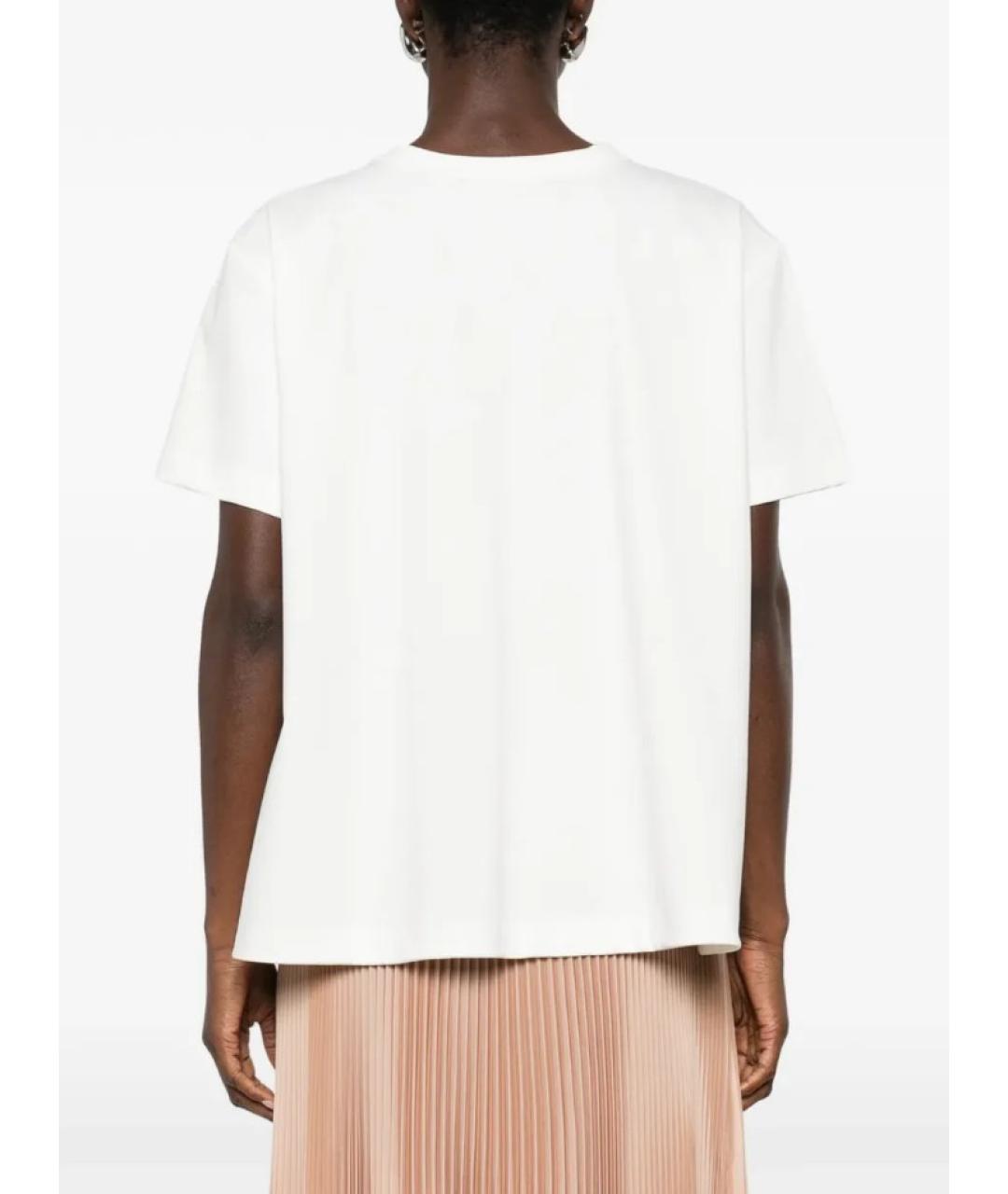 FABIANA FILIPPI Белая хлопковая футболка, фото 4