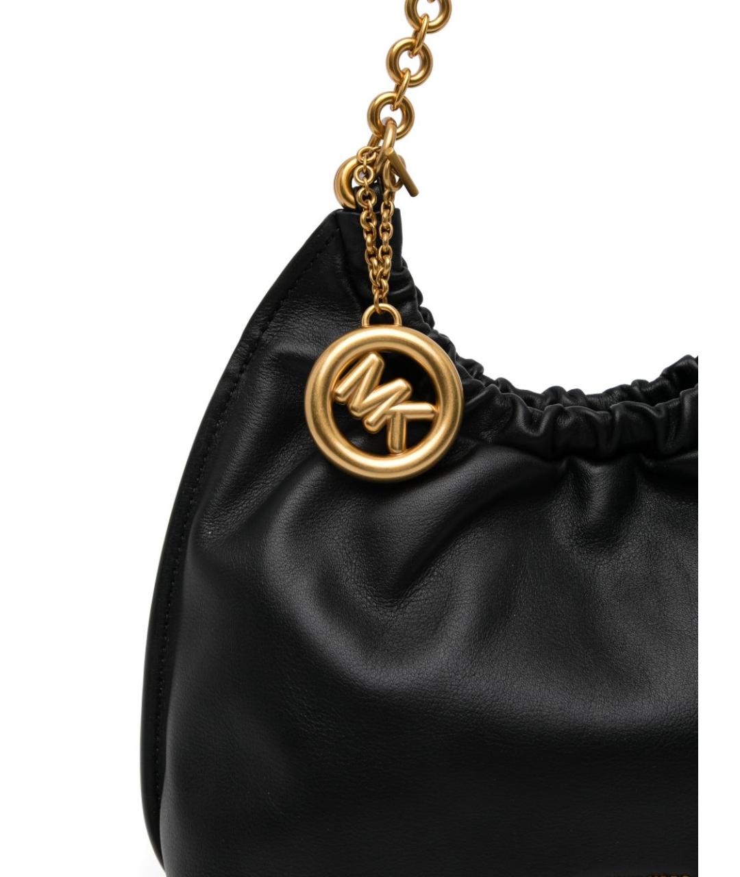 MICHAEL KORS Черная кожаная сумка тоут, фото 2