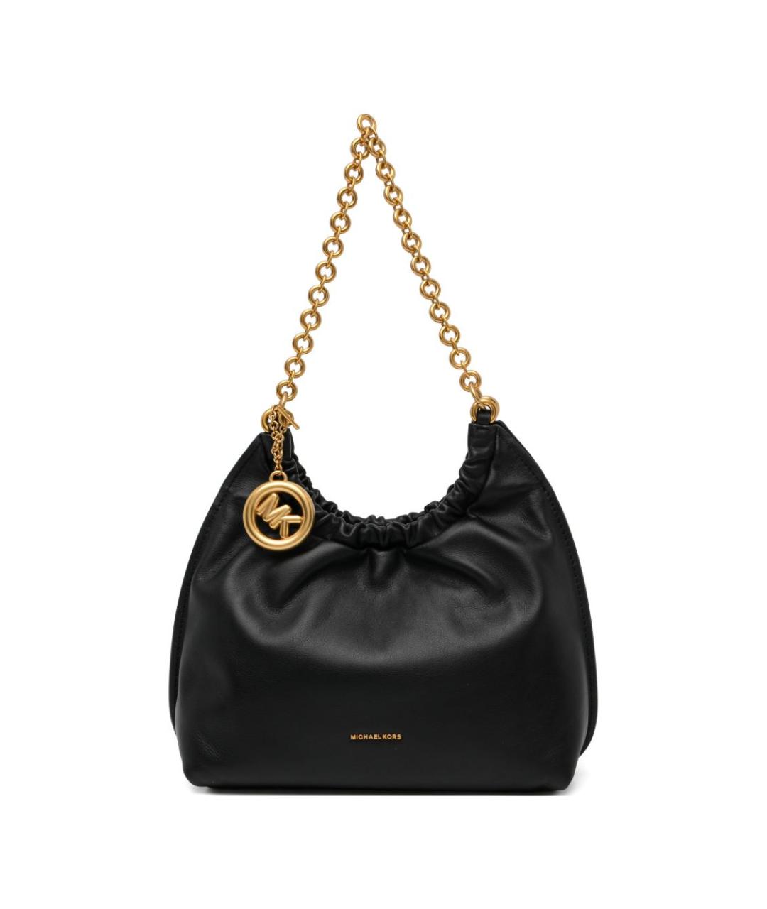 MICHAEL KORS Черная кожаная сумка тоут, фото 1