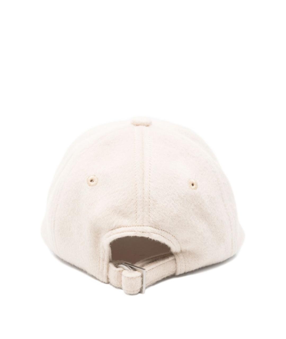 JACQUEMUS Белая шерстяная кепка, фото 2