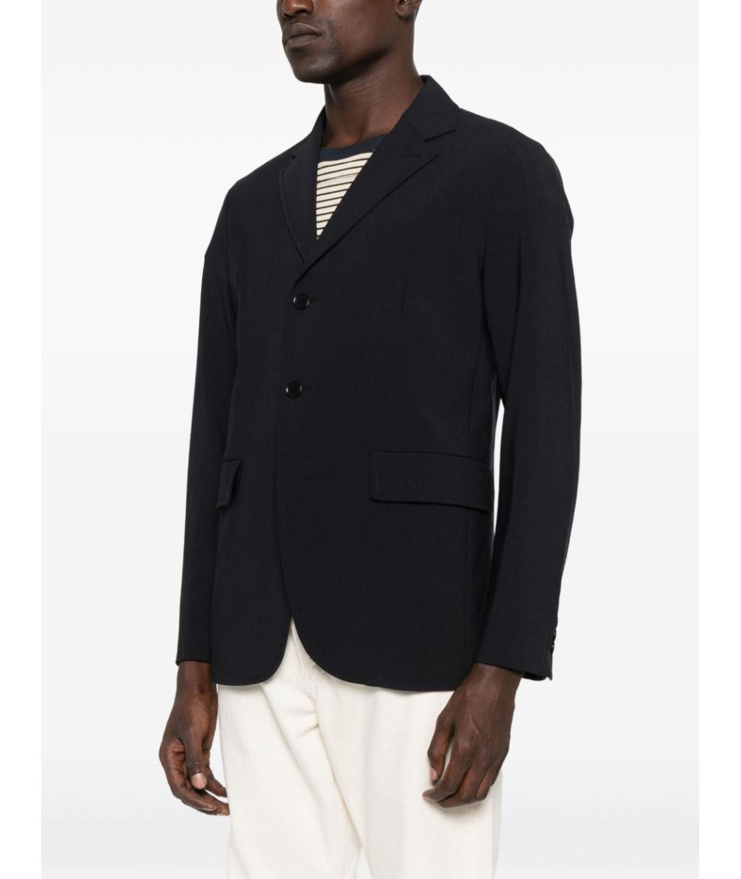 ASPESI Темно-синий полиэстеровый пиджак, фото 5