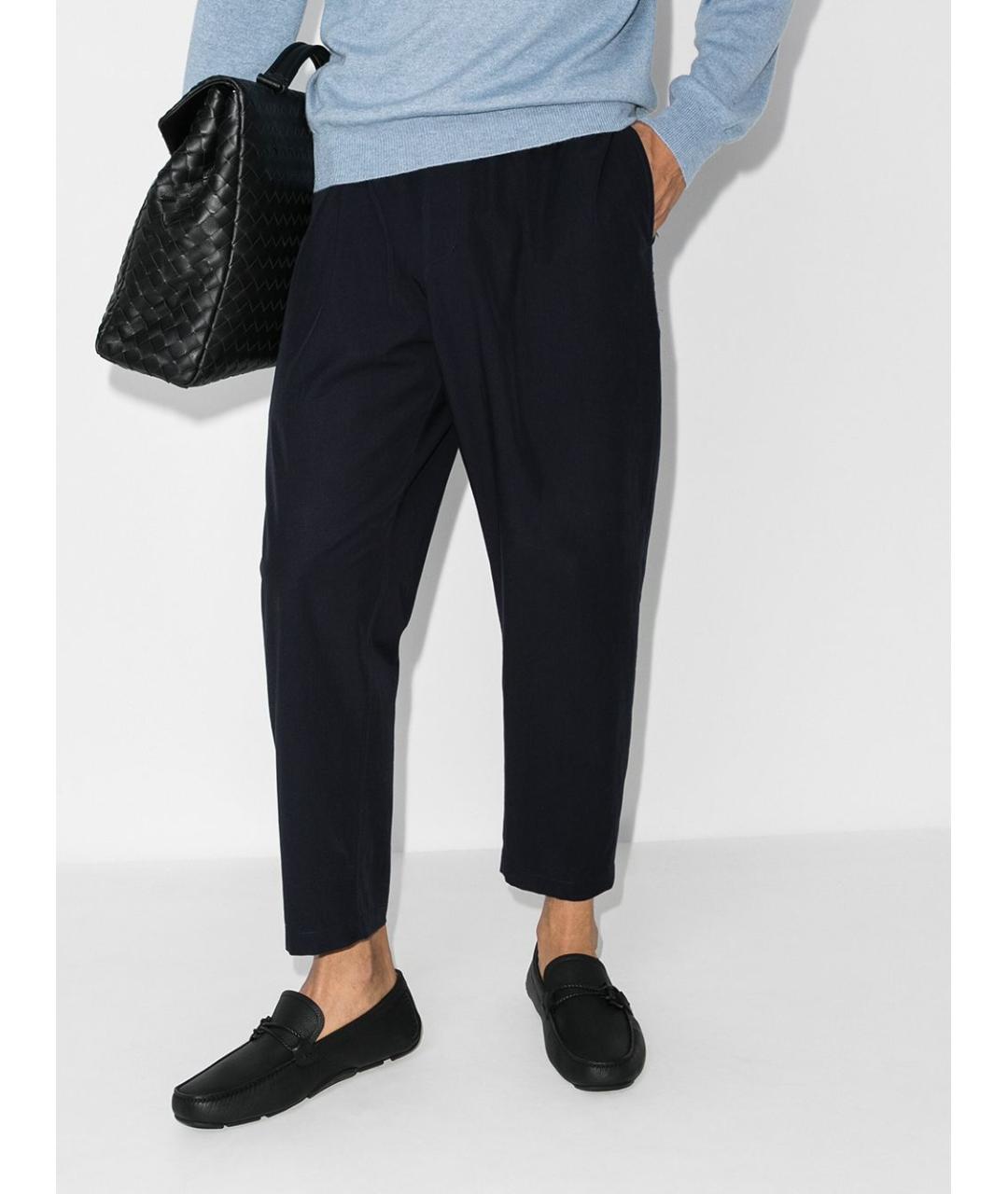 FERRAGAMO Черные кожаные мокасины, фото 2