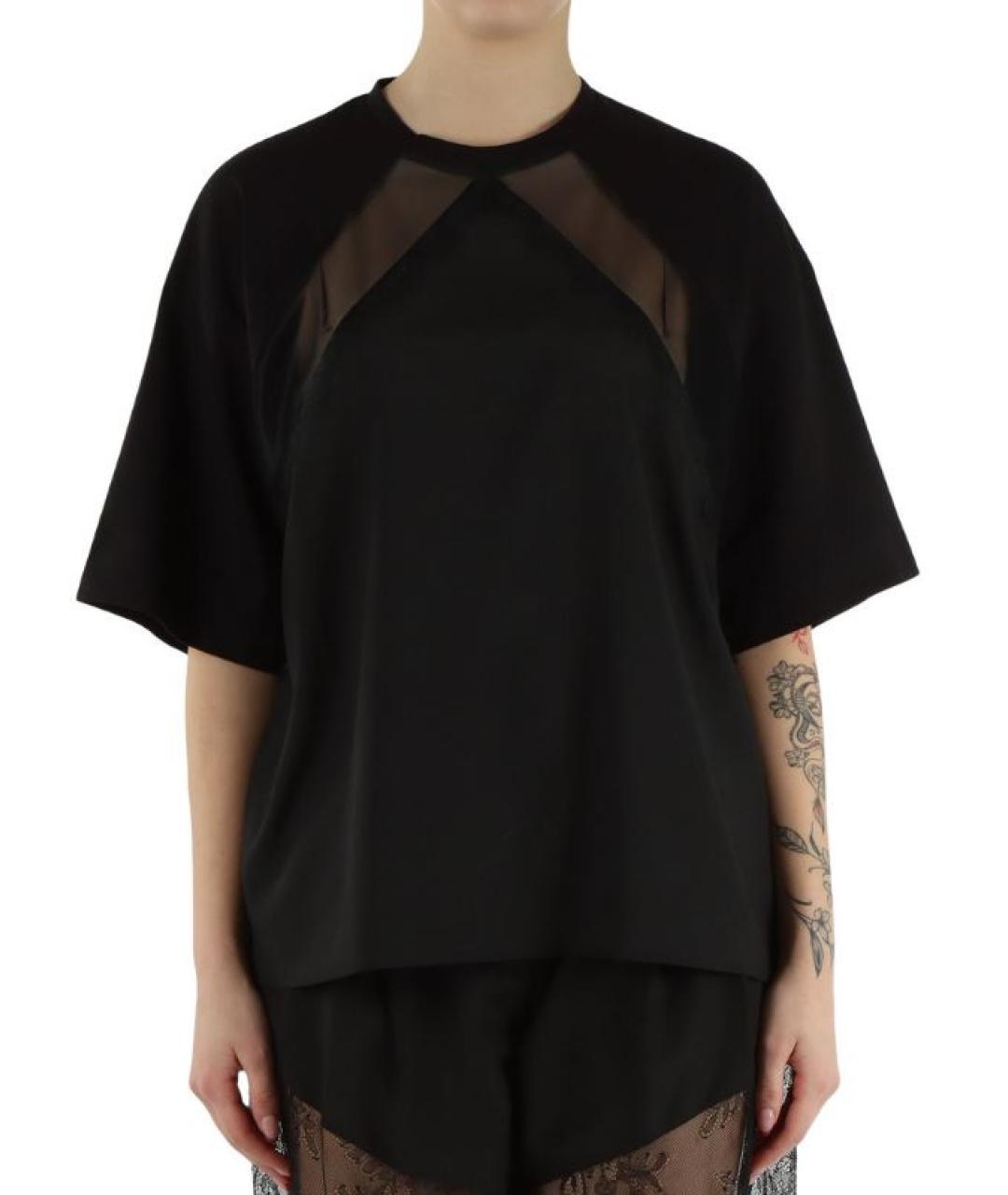 PINKO Черная хлопковая футболка, фото 2