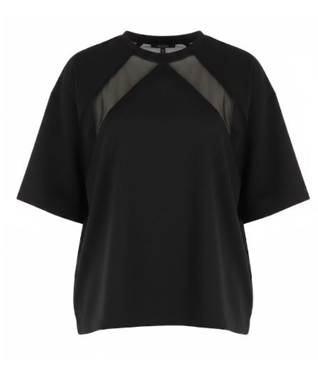 PINKO Черная хлопковая футболка, фото 1