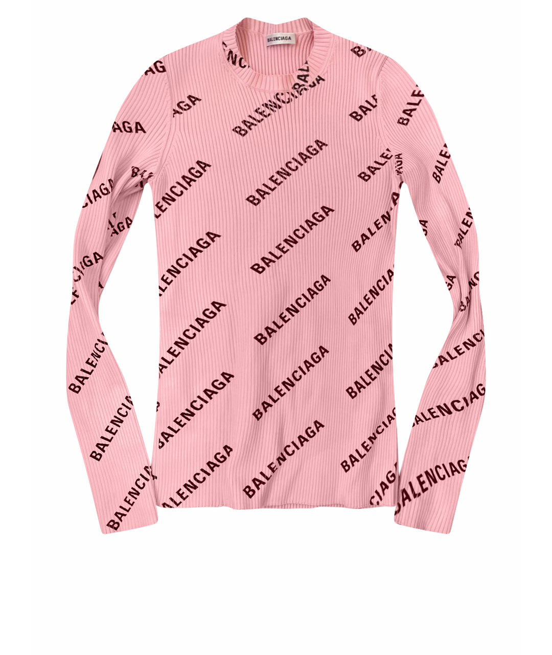 BALENCIAGA Розовый хлопковый джемпер / свитер, фото 1