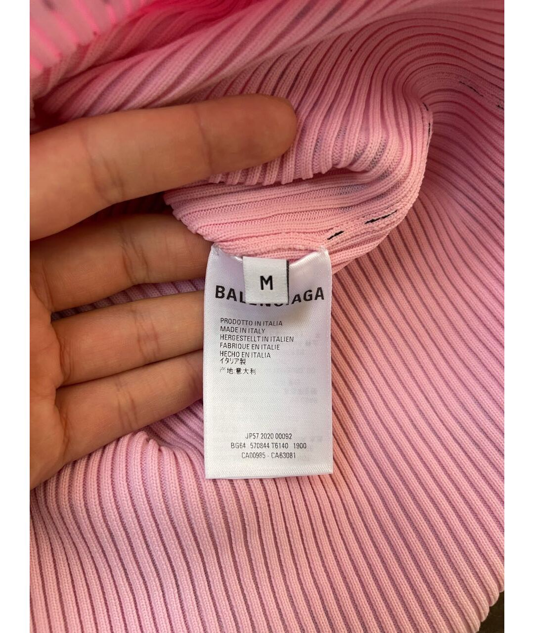 BALENCIAGA Розовый хлопковый джемпер / свитер, фото 4