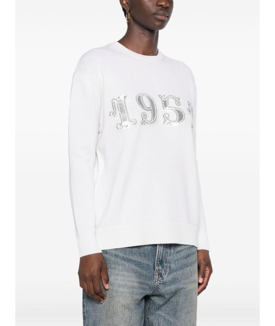 MAX MARA Белый шерстяной джемпер / свитер, фото 4