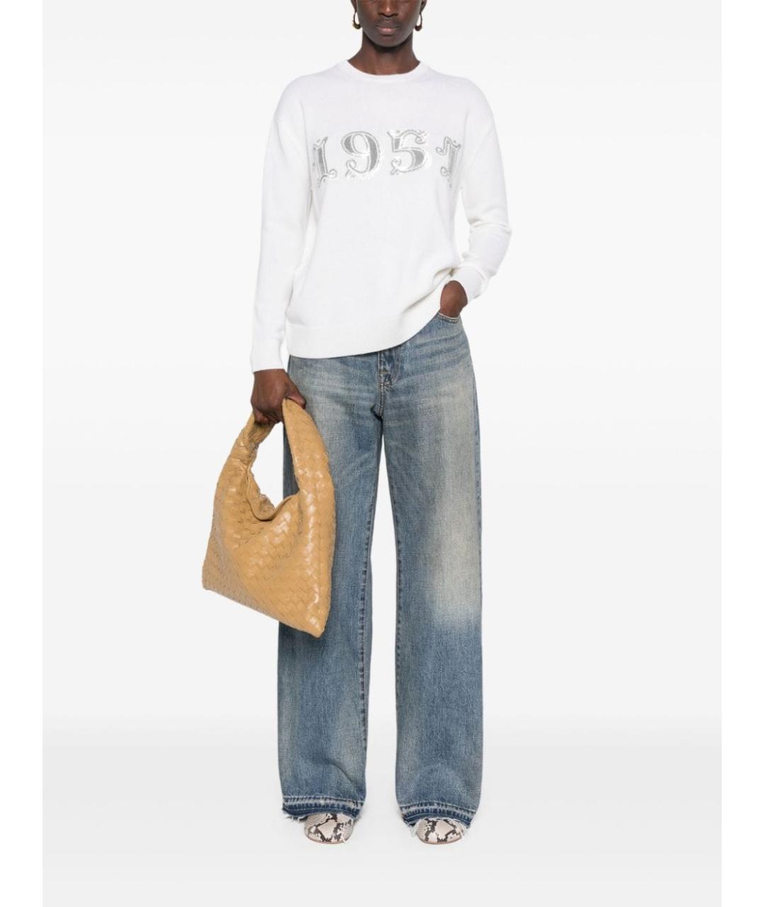 MAX MARA Белый шерстяной джемпер / свитер, фото 6