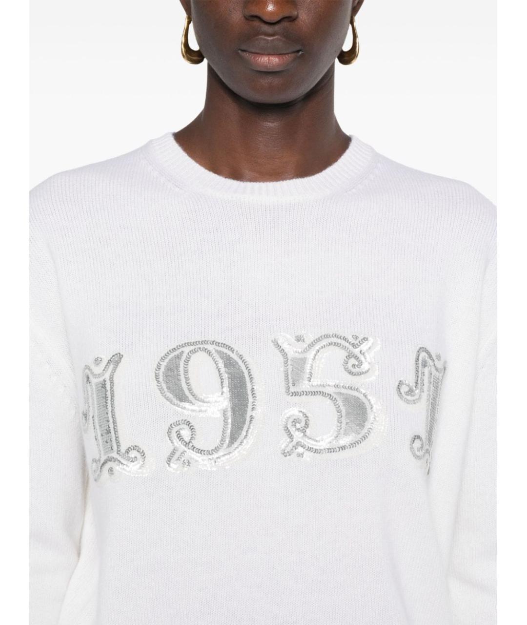 MAX MARA Белый шерстяной джемпер / свитер, фото 7