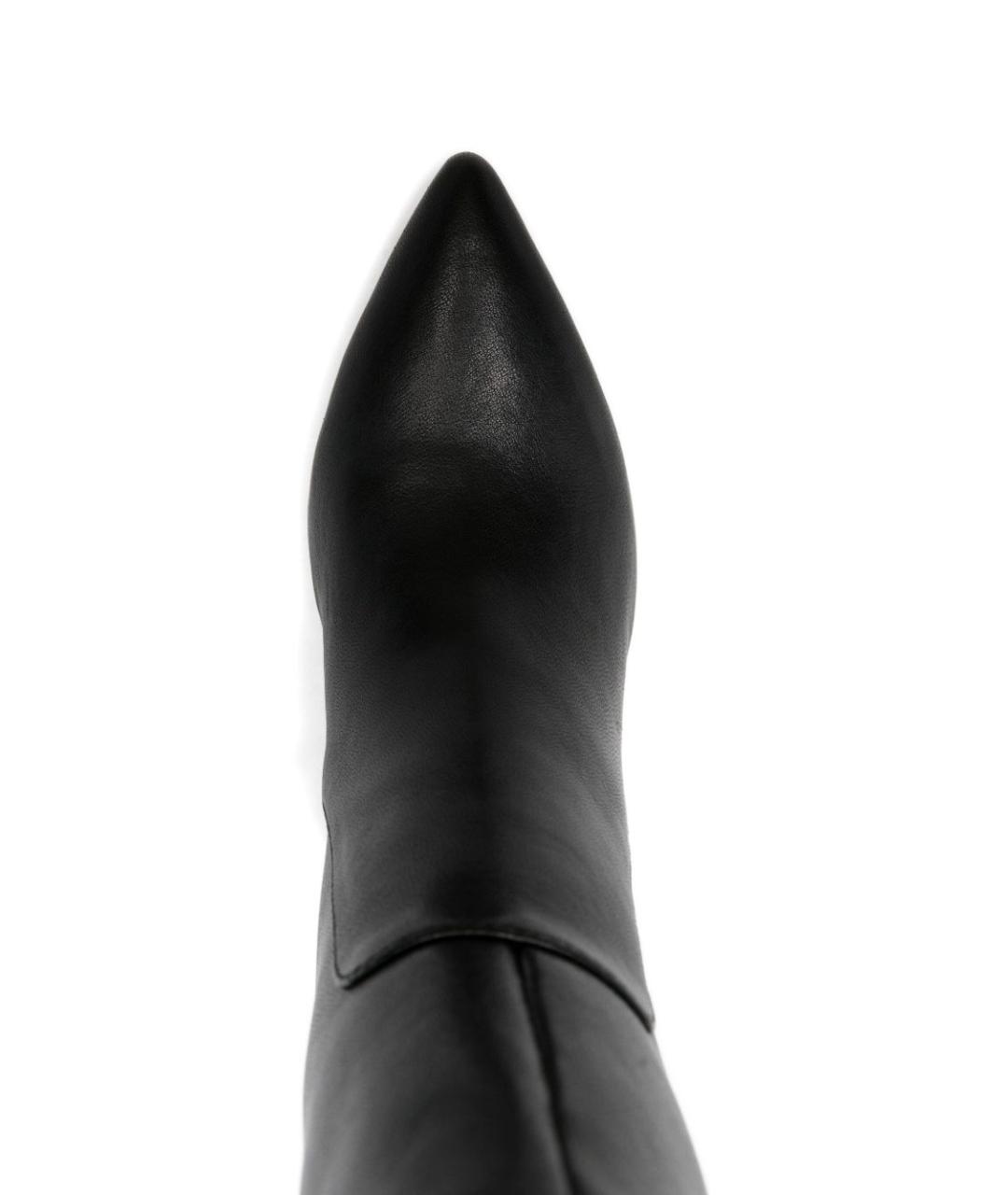 TWIN-SET Черные кожаные сапоги, фото 4