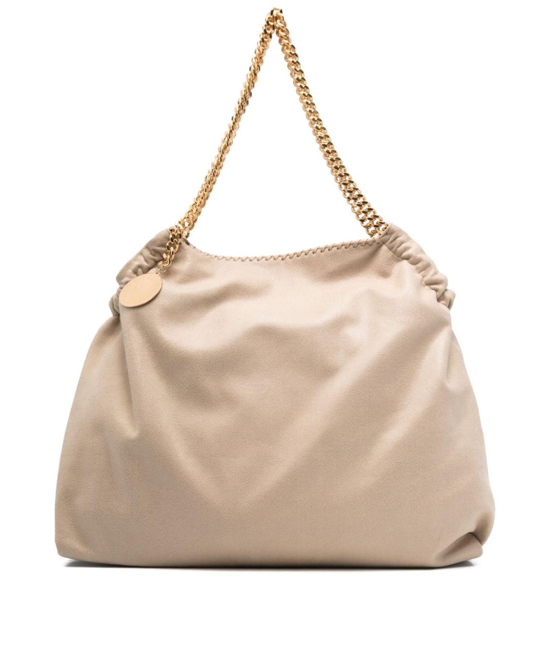 STELLA MCCARTNEY Бежевая сумка тоут из искусственной кожи, фото 1