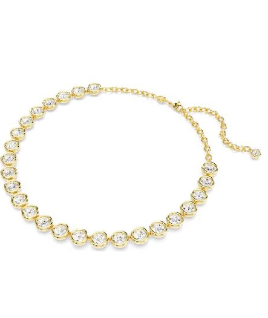 SWAROVSKI Золотое металлическое колье, фото 2