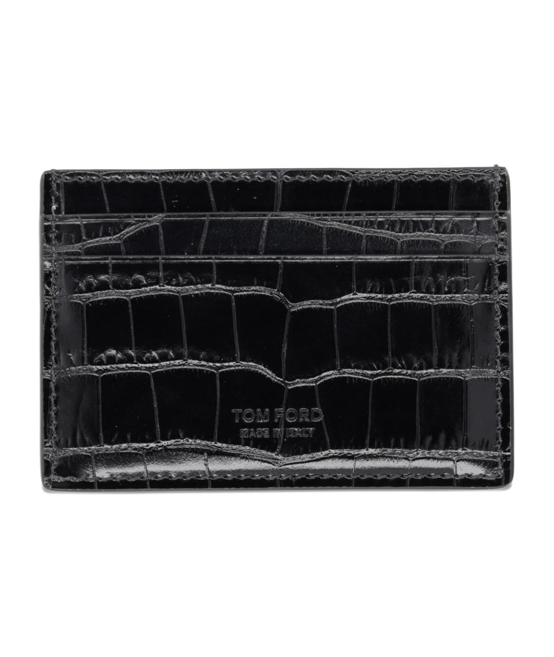 TOM FORD Черный кожаный кардхолдер, фото 2