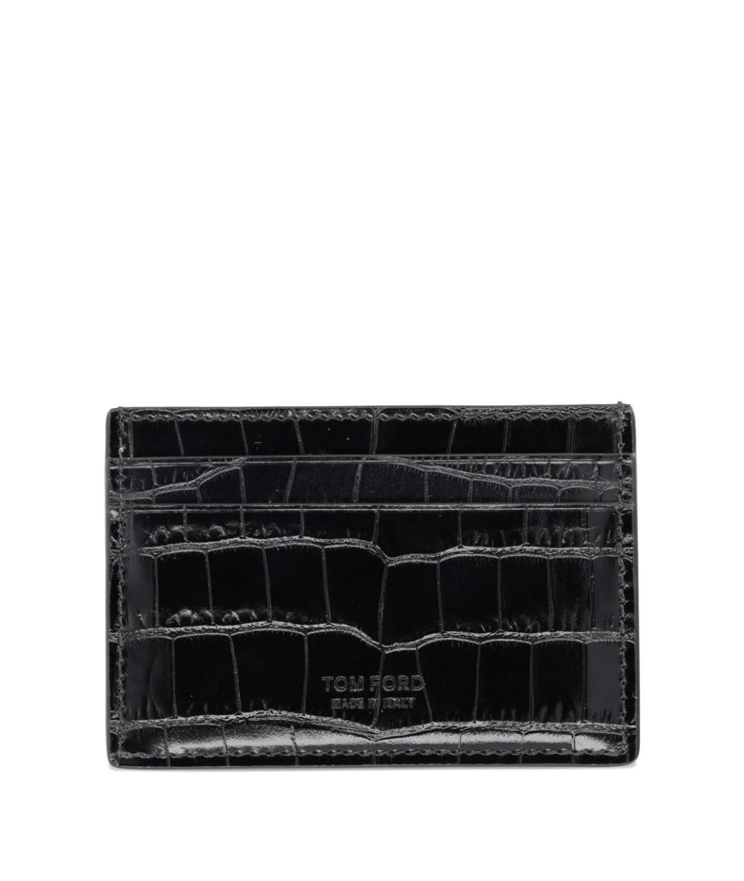 TOM FORD Черный кожаный кардхолдер, фото 1