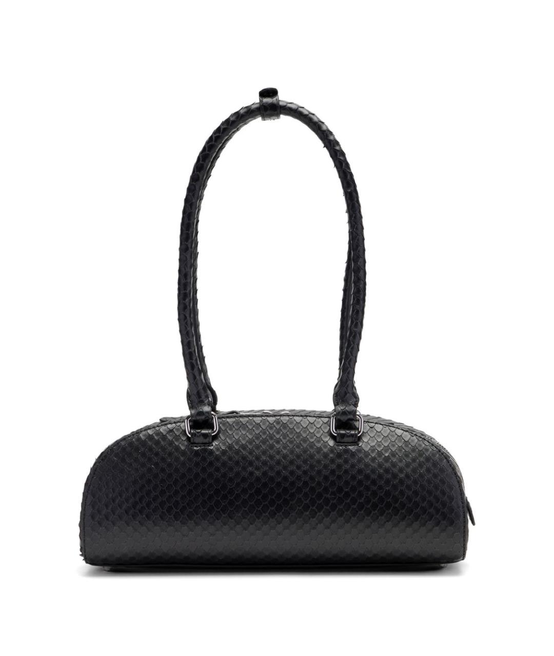 DIESEL Черная кожаная сумка через плечо, фото 4