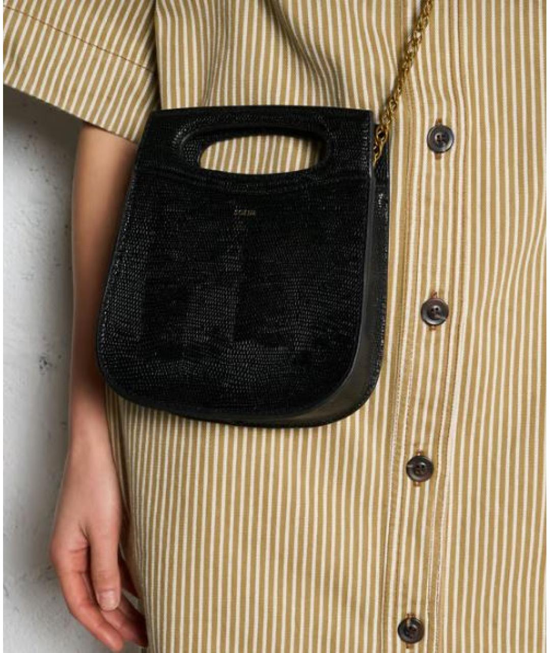 SOEUR Черная сумка с короткими ручками, фото 2