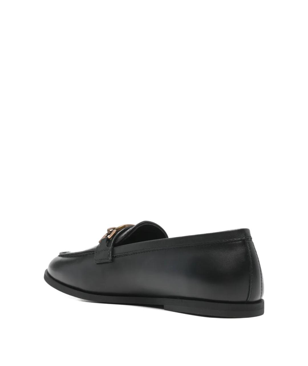 PINKO Черные кожаные лоферы, фото 5