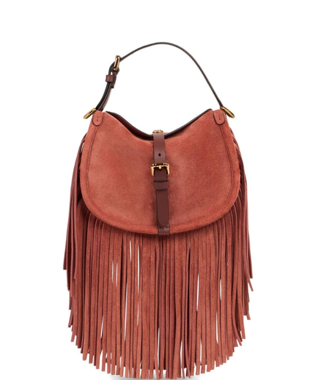 ETRO Красная замшевая сумка через плечо, фото 1