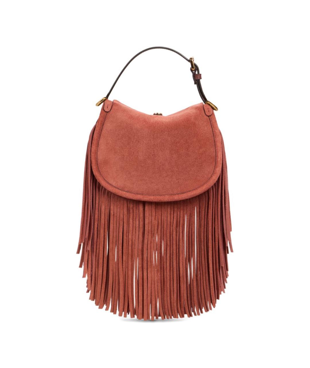 ETRO Красная замшевая сумка через плечо, фото 7