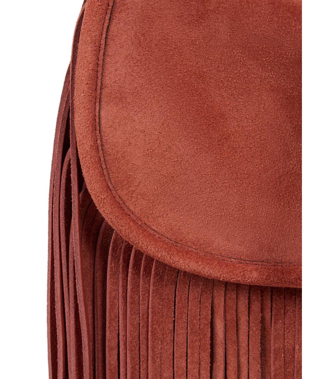 ETRO Красная замшевая сумка через плечо, фото 5