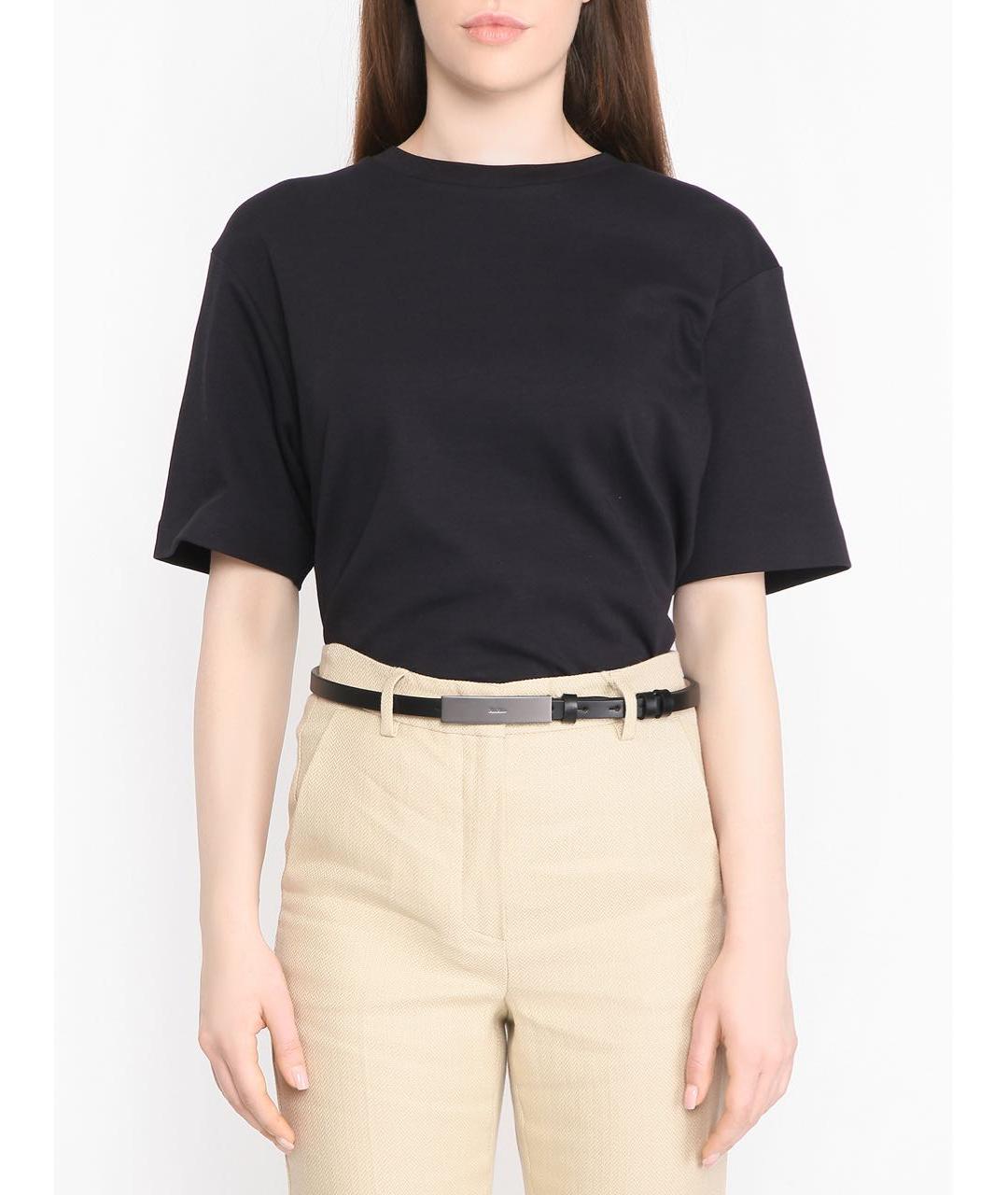 MAX MARA Черный кожаный ремень, фото 6